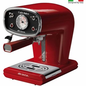 Resim Ceffe Retro Cappuccino/Espresso Makinesi Kırmızı 