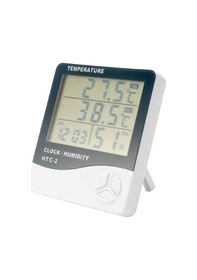 Resim Padalink "büyük Ekranlı Taşınabilir Nem Ve Sıcaklık Ölçer, Alarmlı Dijital Termometre" 