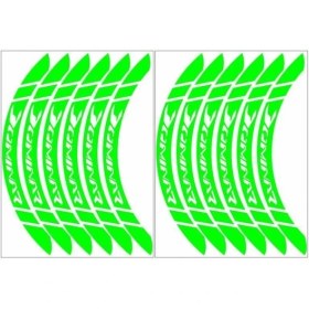 Resim Florasan Yeşil Dominar Uyumlu Geniş 1 Set Jant Şeridi 