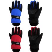 Resim Airs Çocuk Su Geçirmez Eldivenler Kış Sıcak Çocuk Eldivenleri Açık Kalınlaştırıcı Kayak Eldivenleri Soğuk Hava Snowboard Eldivenleri 6-10 Yaş Erkek Çocuklar İçin 