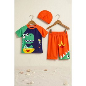 Resim Zuzunga Summer Dino Erkek Çocuk Mayo Takımı 