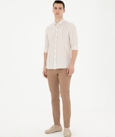 Resim Pierre Cardin Erkek Kahverengi Pantolon Kanvas-chino 50285534-vr197 Kahverengi 