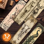 Resim 32 adet TLENPO Vintage Hayvan Kitap Ayracı - Dayanıklı Karton Üzerinde Renkli Retro Geyik, Fil, Tavuskuşu ve Çiçek Tasarımlı Antika Tarzı Kitap Ayracılar, Kitap Severler, Öğrenciler, Öğretmenler İçin İdeal Okuma Ödülü ve Hediye, Öğrenci Ödülleri | Hayvansal Temalı Kitap Ayracılar | Karmaşık İllüstrasyonlar, Okumak İçin Kitap Ayracı 