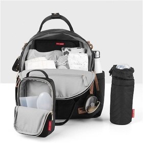 Resim Skip Hop Suite 6 Bölmeli Sırt Çantası Siyah 