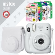 Resim Instax mini 11 Beyaz Fotoğraf Makinesi ve Özel Filmli Hediye Seti 3 