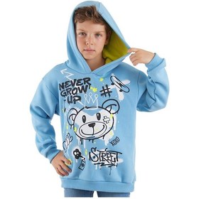 Resim Denokids Mshb&g Cool Bear Erkek Çocuk Sweatshirt Mavi 