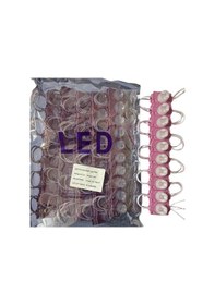 Resim 100 Adet 12 Volt 1.5 Watt Tek Lensli Pembe 3030 Led Modül Ip65 1 Paket 