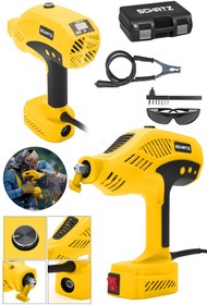 Resim Schatz 300 Amper Sjs Metal Şanzıman Çift Kart Çift Soğutmalı El Tipi Invertör Elektrot Kaynak Makinesi Sarı 