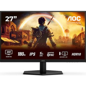 Resim AOC 27" Q27G42XE 180Hz 1ms HDR 10 Fast IPS QHD Gaming Monitör 