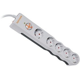 Resim Tunçmatik TSK6134 Powersurge 5’li 1050 Joule 1.5 M Beyaz Akım Koruyucu Priz 