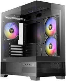 Resim ANTEC CX500M ARGB BLACK Temperli Camlı 3x ARGB Fanlı Mini Tower mATX Gaming Kasa 