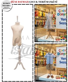 Resim Manken İstanbul 10 Yaş Pantolon Giyebilen Çocuk Terzi Mankeni Vitrin Mankeni (iğne Batmaz) 