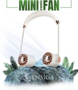 Resim EN SİGA Mini Fan USB Tembel Asılı Boyun Katlanabilir Taşınabilir Küçük Fan Uzun Ömrü Turbo 