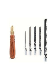 Resim Willowhaven Ahşap Dekupaj Testere Seti 5 Adet Yuvarlak Saplı Yüksek Karbon Çelik 