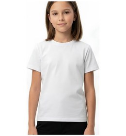 Resim Modanıno Kız Çocuk 2'li T-shirt Geniş Kalıp Ve Basic 6-14 Yaş 12692ds Siyah 