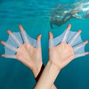 Resim Erkek Mavi Silikon Yüzme Kürekleri - Çift Takım, Freestyle Stroke için İdeal, Açık Hava Yüzme Ekipmanı, Yüzme Ekipmanı|Çift Takım Kürekler|Silikon Yapı, Yüzme Yardımcıları 