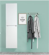 Resim Galata Boy Dolabı Beyaz 140X35X34 Cm Çok Renkli 
