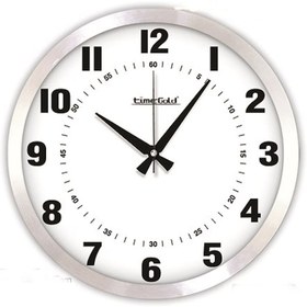 Resim Time Gold Salon Ofis Duvar Saati Metal 40 Cm 