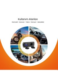 Resim Ch-31 2'si 1arada Araç Şarj Cihazı Çift Usb + Çakmak Girişi 