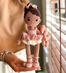 Resim Amigurumi Balerin Bebek - Esmer 