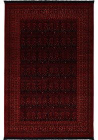 Resim Afgan Türkmen Otantik Desenli Dokuma Kırmızı Oturma Odası Salon Mutfak Halısı Yolluk 0024a Kırmızı 