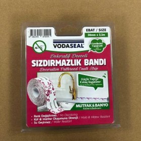 Resim Vodabond Vodaseal Pembe Desenli Dekoratif Küvet Kenar Sızdırmazlık Bandı 38 mm x 3.20 mt 8682340870295 