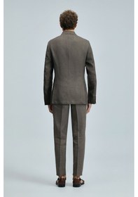 Resim Lufian Jaques Spor Erkek Blazer Ceket Slim Fit Kahverengi Kahverengi 111140172100400 Kahverengi 