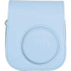 Resim Fujifilm Instax Mini 12 Beyaz Fotoğraf Makinesi-10'lu Film-Çerçeve-Kare Albüm ve Deri Kılıf Seti 