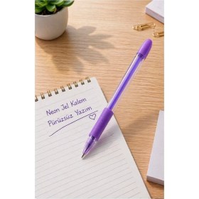 Resim Artlantis Neon Jel Kalem 1.0mm 1 Adet Pensan Neon Gel Tükenmez Kalem Neon Pilot Kalem Canlı Neon Renk Akıcı Yazım Okul Ofis 