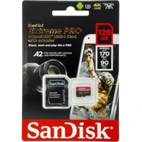 Resim TeknoKapsül Extreme 128 GB Microsdxc Hafıza Kartı SDSQXCY-128G-GN6MA, 170 Mb/sn'e Kadar 