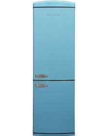 Resim Vestel Retro NFK37001 Düş Mavisi No-Frost Kombi Tipi Buzdolabı 