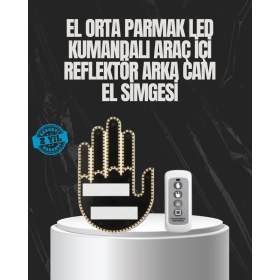 Resim Mobil Dünyası Uzaktan Kumandalı LED El Park Uyarı Cihazı 2025 Model A Kalite - MB000X-2H5HA7 
