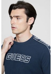 Resim Guess Erkek Arlo Logolu T-shirt L Lacivert 