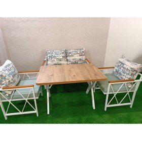 Resim Store Metal Çay Seti Koltuk Takımı 2+1+1+Masa 