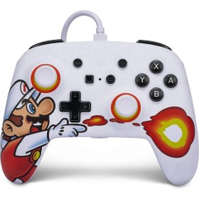Resim PowerA Nintendo Switch Oyun Kolu Kablolu Lisanslı Fireball Mario 