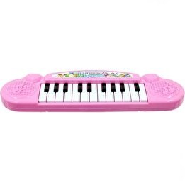 Resim Pilli Mini Piyano 22 Tuşlu Org Pembe 