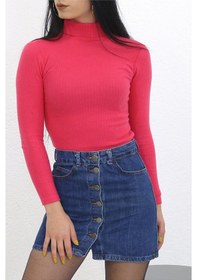 Resim Buyers Butik - Balıkçı Yaka Body Fuşya - 8338.1567. 001 