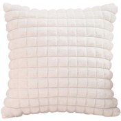 Resim Plush Lattice Pillow Cover for Living Room Bedroom Ultra-Soft Luxurious Solid Color Sofa Cushion Case QingHai 