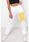 Resim Bluu Mevsimlik Kumaş Elastik Bel Baskılı Joggers , Eşofman Altı (528826755) Beyaz 