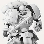 Resim Montaj, Skullcrusher İskelet Şövalyesi 40K Ekstrem Savaşçı DIY Boyanabilir 3D Baskılı Terminatör, Mükemmel Masaüstü Sergileme Parçası, Aksiyon Figür Tutkunları İçin Hediye 