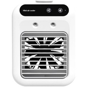 Resim Taşınabilir Klima, Kişisel Mini Hava Soğutucu, Büyük Su Tanklı Buharlaştırıcı Hava Soğutucu Masaüstü Soğutma Fanı E9l0a1 Renkli 