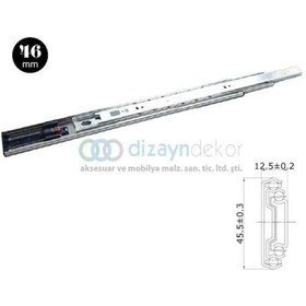 Resim Teleskopik Bilyalı Bas-aç Raylar 46 X 500 Mm 