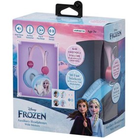 Resim Volkano Disney Frozen Karlar Ülkesi Kablolu Kulaklık Çocuk Kulaklığı Lisanslı Hediye Stıckerlı DY-10903-FR3 