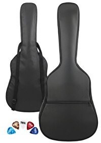 Resim Midex GK-50A Akustik Gitar Çantası Kaliteli Siyah Kılıf 