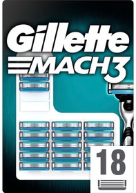 Resim Gillette Mach3 Yedek Tıraş Bıçağı 18'li 