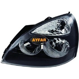 Resim AYFAR Renault Clio Far Sağ (2001-2005) Siyah Çerçeveli 