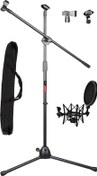 Resim Ms06-SH101CS Mikrofon Standı + Filtreli Shock Mount Seti Çantalı Lastvoice