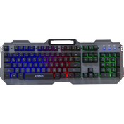 Resim Everest Kb-197 Tıtanıo Usb Aydınlatmalı Q Metal Yüzey Gaming Oyuncu Klavyesi Everest