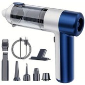 Resim Tongdashop Mavi 16000pa Güçlü Araba Süpürgesi 100w Tek Tuşla Vakum Ve Üfleme Arabalar Ev Dış Mekan 
