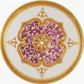 Resim Oval Altın Saray Tavan Göbek 120 cm 